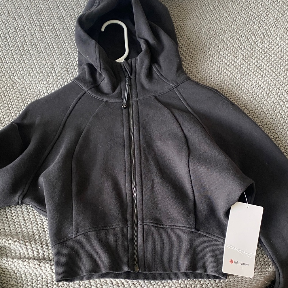 NWT Scuba Full Zip Cropped Hoodie